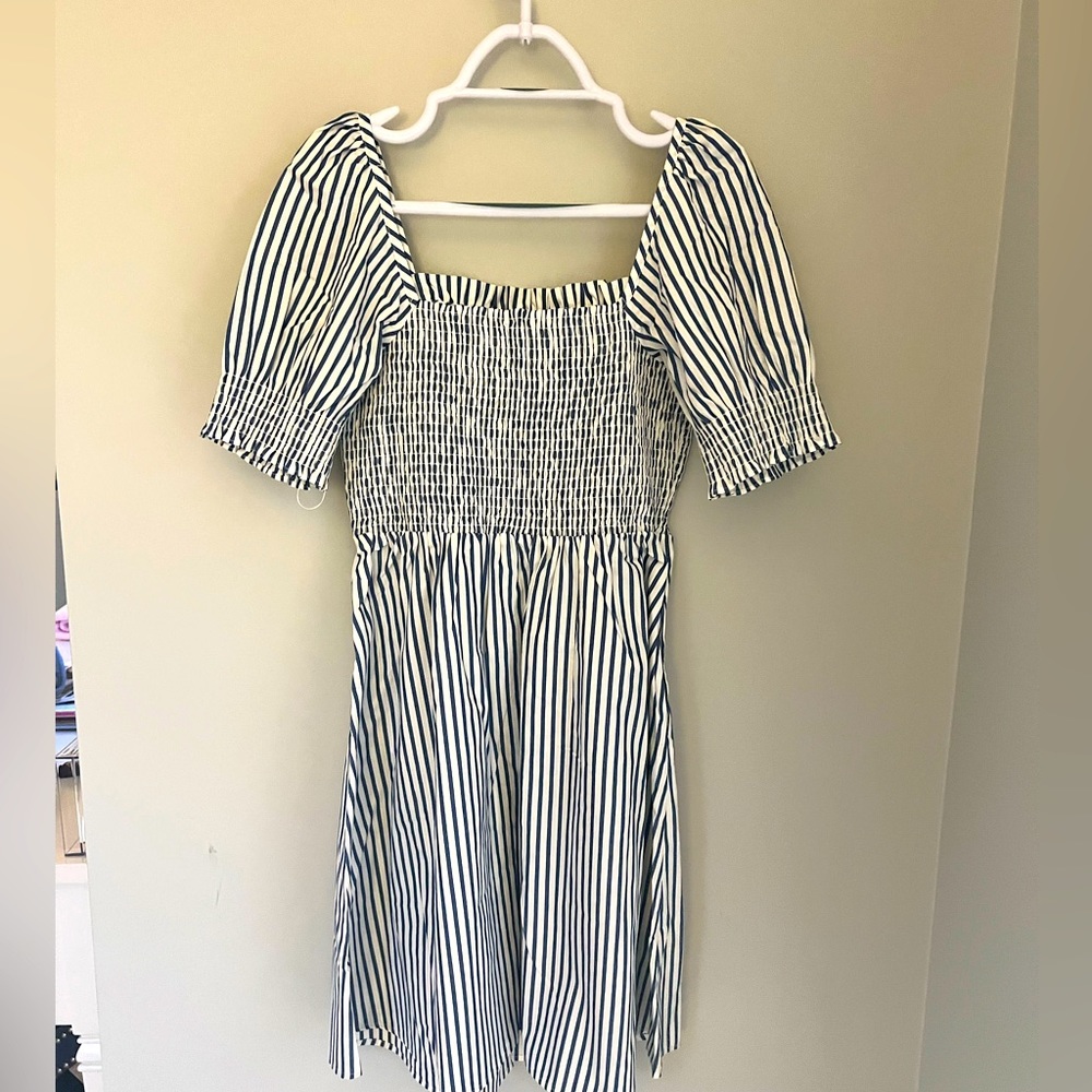 Draper James Smocked Striped Sundress